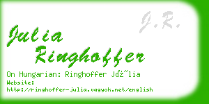 julia ringhoffer business card